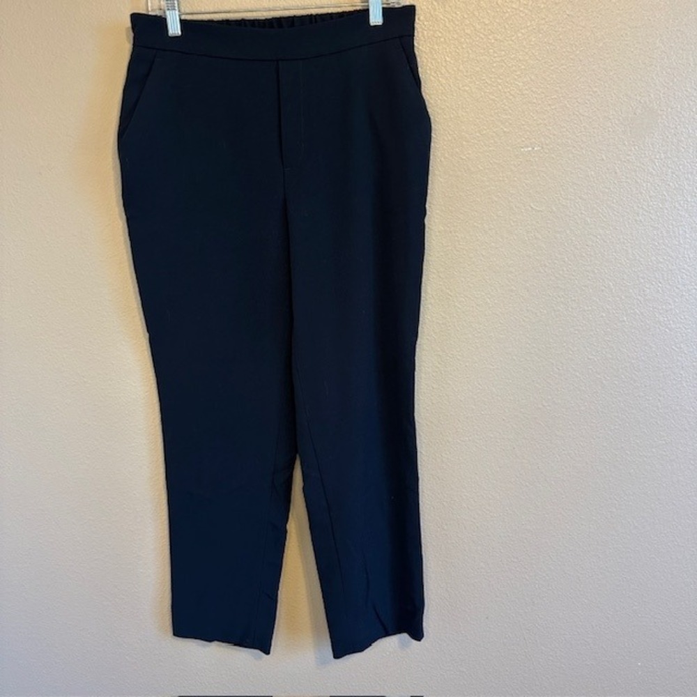 Banana Republic Women's Navy Blue Pull On Dress Pants Stretch 8 Career